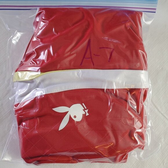 Playboy By Pacsun Women's Red Sweatpants Straight Leg Drawstring Size S (A-7) - Picture 11 of 11
